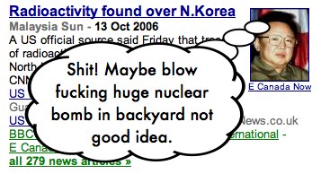 Shit! Maybe blow fucking huge nuclear bomb in backyard not good idea.