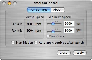 Smc fan Control: Cools down your MacBook Pro