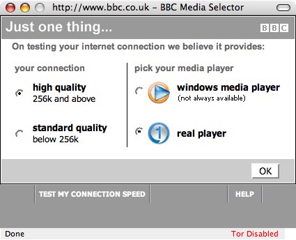 Videos on BBC's web site are Real and Windows Media. They should be Flash.