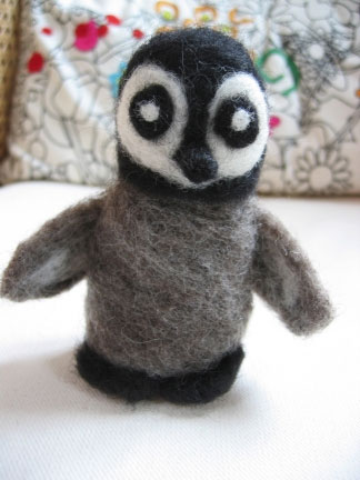 Gwin, Stephanie's little felted penguin