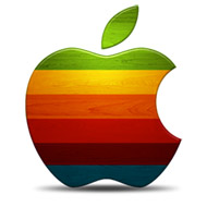 Apple Retro Wood Icon